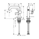 Смеситель для раковины 110 Fine CoolStart Hansgrohe Tecturis S (цвет - матовая бронза), без донного клапана 73321140 - изображение 5