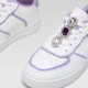 Детские кеды для девочек DeeZee CF2483-1 34 Белый/Фиолетовый (5904862483702) - изображение 5