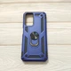 Чехол Armor для Xiaomi Redmi Note 12S противоударный c кольцом Темно-синий - изображение 1