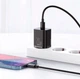 Адаптер сетевой BASEUS CCSUP-B01 Type-C, QC, 3A, черный - изображение 7