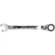 Ключ рожково-накидной с трещоткой и переключателем CrV (М=28 мм) l=360 мм Yato YT-1671 - изображение 1
