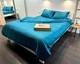 Постельное белье LARA сатин-страйп LUX turquoise d13227е160 с простынью на резинке 160х200х25 евро - изображение 3