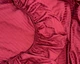 Постільна білизна LARA сатин-страйп LUX red d13225е180 з простирадлом на резинці 180х200х25 євро - зображення 6