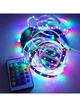Світлодіодна стрічка SMD 3528 RGB (54 LED/m) 5 метрів на силіконі з блоком та пультом керування різнокольорова (повний комплект) - зображення 7