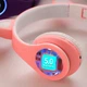 Навушники з котячими вушками Бездротові Wireless headphones Cat ear CXT-B39 Рожеві з Bluetooth гарнітурою та LED підсвічуванням - зображення 4