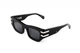 Крафтовые сонцезащитные очки из итальянского ацетата Oscar&Frank MADE IN JAPAN GLOSS BLACK - изображение 2