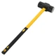 Кувалда сталева для кросфіту та функціональних тренувань HAMMER Zelart TA-9635-20LB 20LB (9,1кг) чорно-жовтий - зображення 2