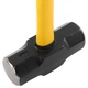 Кувалда сталева для кросфіту та функціональних тренувань HAMMER Zelart TA-9635-16LB 16LB (7,3кг) чорний-жовтий - изображение 6