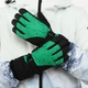 Перчатки горнолыжные теплые женские LUCKYLOONG B-4455 (р-р L-XL , уп.-12пар, цена за 1пару, цвет черный-зеленый) - изображение 5