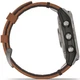 Смарт-годинник Garmin Fenix 7 Sapphire Solar Titanium with Chestnut Leather Band (010-02540-31) - зображення 4