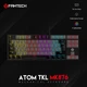 Ігрова провідна механічна клавіатура Fantech ATOM MK876, TKL, Blue "Clicky", RGB, Без NumPad Black/Gray - зображення 2