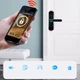 Розумний WIFI Дверний замок ручка на відбитках пальців + код + безконтактні ключі Tuya Smart - зображення 5