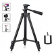 Штатив Tripod з штативной головкою для смартфона, фотоапарата, екшн-камери 102см Чорний (3120) - зображення 9