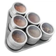 Набор для специй Edenberg на магнитной подставке 6 баночек Silver (EB-3499) - изображение 2