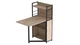 Стол книжка с этажеркой Практик 1 Ferrum-decor 1200x640x990 Черный металл ДСП Дуб Сан-Марино 16 мм (PRA102) - изображение 2