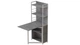 Стіл книжка з етажеркою Практик 2 Ferrum-decor 1555x640x990 Білий метал ДСП Бетон 16 мм (FRD-104638) - зображення 4