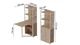 Стіл книжка з етажеркою Практик 2 Ferrum-decor 1555x640x990 Білий метал ДСП Дуб Сан-Марино 16 мм (FRD-104633) - зображення 4