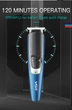 Машинка триммер 4в1 VGR V-172 для стрижки волос на аккумуляторе зарядка USB-кабель Черно-синий - изображение 5