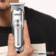 Машинка для стрижки волос VGR V-071 на аккумуляторе триммер для бороды и усов съемные насадки 1,2,3 мм Серебристый - изображение 3