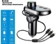 Трансмітер FM MOD CAR Q15 модулятор для авто із зарядкою typeC/microUSB/Lightning Bluetooth Чорний - зображення 8