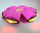 Мячик фрисби складной игровой Flat Ball Disc мяч трансформер летающая тарелка сетящаяся 6 LED - изображение 2