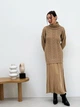 Свитер вязаный оверсайз женский ARTKNIT Оливия One Size Карамель (4823093453302) - изображение 5
