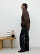 Свитер вязаный оверсайз женский ARTKNIT Оливия One Size Коричневый (4823093453364) - изображение 6