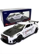 Машинка металева Nissan GT-R «АвтоЕксперт» Ніссан ГТ-Р біло-чорний, звук світло 20*6*9 см - изображение 8