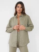 Джинсова рубашка жіноча Missguided Хакі (G1807802 khaki (36)) - зображення 1