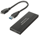 Kieszeń zewnętrzna Maclean MCE582 do M.2 SDD NGFF USB 3.0 Black (5902211121800) - obraz 2