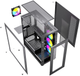 Obudowa Gembird X450MAX ARGB Black (CCC-FC-X450MAX) - obraz 9