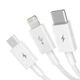 Кабель USB шнур 3в1 Baseus Superior Series Fast Charging Data Cable USB to Type-C+micro USB+Lightning 3.5A, 1.5м - зображення 3