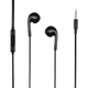 Навушники Yison X1 Mini-Jack 3.5мм 1.2М дротові вкладиші з мікрофоном для плеєра/телефону Чорний - зображення 1