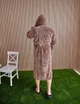 Халат махровый мужской 5XL коричневый (1024) - изображение 3
