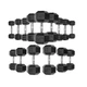 Гексагональный гантельный ряд Fitnessport FF 51D2C-40/50kg (6 пар) 540 кг - изображение 2