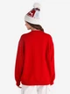 Свитшот оверсайз женский Colin's CL1066284-RED M-L Красный с принтом (8683197893338) - изображение 2