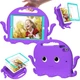 Противоударный детский чехол STR EVA для iPad 9 (10.2 дюймов) осьминог Purple - изображение 1