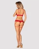 Відкритий комплект бюстгальтер та трусики Obsessive Ingridia set Червоний XL/2XL (SO9033) - зображення 4