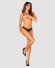 Открытые стринги Obsessive Roxelia otwarte Черные XS/S (SO9077) - изображение 3