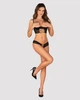 Пикантный открытый комплект Obsessive Roxelia set otwarty Черный M/L (SO9072) - изображение 3