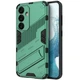 Защитный чехол с подставкой Deexe Bibercas для Samsung Galaxy S24 - Green - изображение 1