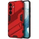 Защитный чехол с подставкой Deexe Bibercas для Samsung Galaxy S24 - Red - изображение 1