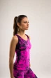 Комплект для фітнеса майка+легінси жіночий Spaio Fitness рожевий флуо S/M (590128232423311) - зображення 3