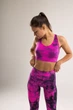 Комплект для фитнеса топ+леггинсы женский Spaio Fitness розовый флуо S/M (590128232427111) - изображение 5