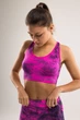Комплект для фитнеса топ+леггинсы женский Spaio Fitness розовый флуо S/M (590128232427111) - изображение 7