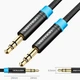 AUX аудио кабель Vention Audio 3.5 мм Cotton Braided в хлопковой оплетке 2 м Black (YM877) - изображение 2