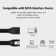 Кабель Ugreen SATA Serial ATA III з блокувальною клямкою 0.5 м Black (YM994) - зображення 6