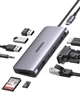 Багатопортовий адаптер концентратор Ugreen USB C 10 в 1 USB C Ethernet з 4K HDMI VGA Grey (YM950) - зображення 1