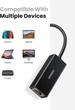Проводной сетевой адаптер Ugreen USB 2.0 - 10 100 Network RJ45 LAN Wired Adapter Black (YM972) - изображение 5