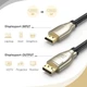 Кабель Displayport 1.4 Ugreen 8k SPCC 7680x4320 8K 60 Гц 4K 144 Гц 32,4 Гбіт/с HD позолочений 3 м (YM943) - зображення 7